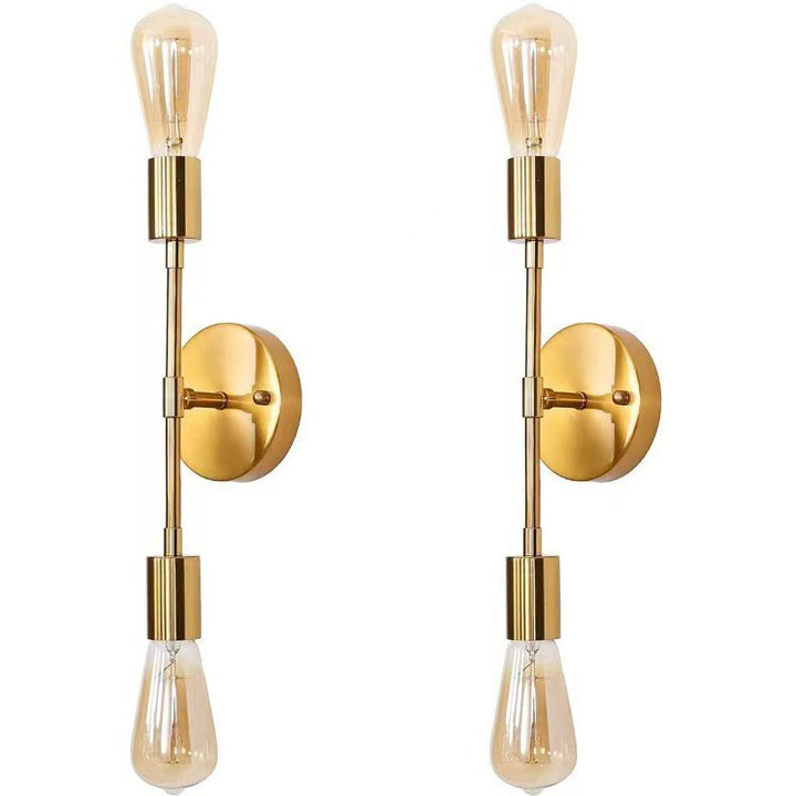Vintage Industrial Double-Bulb Wall Sconce