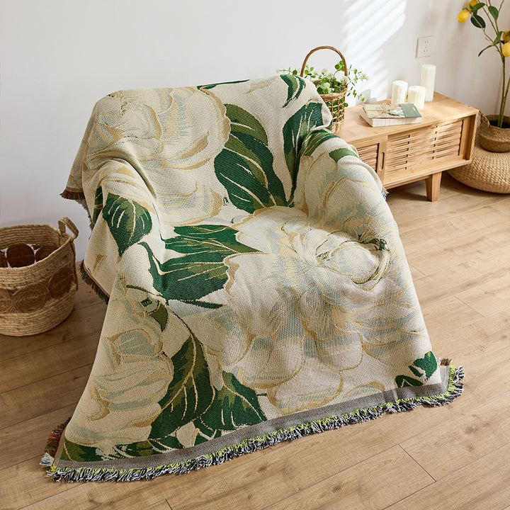 Artistic Jacquard Throw Blanket