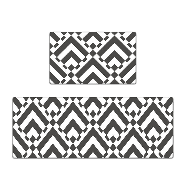 Geometric Pattern Kitchen Mat Set Kalsten 1791538328