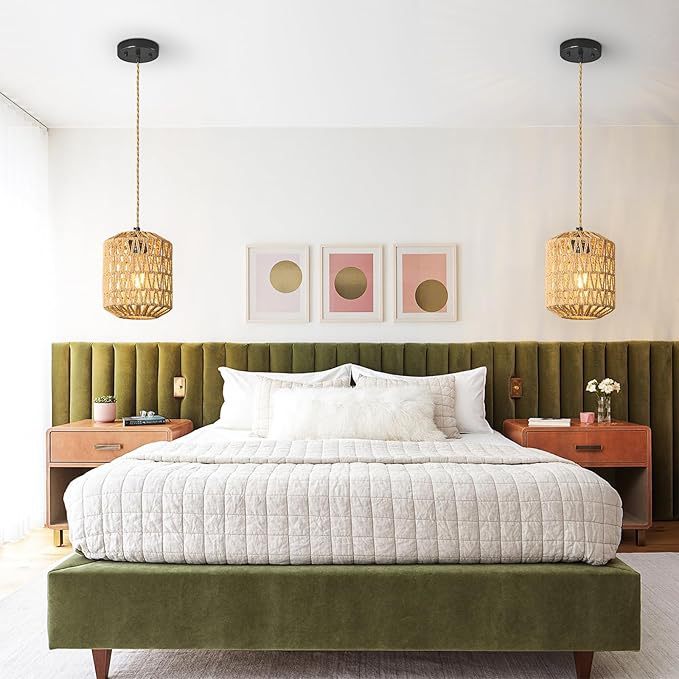 Woven Pendant Light Fixture