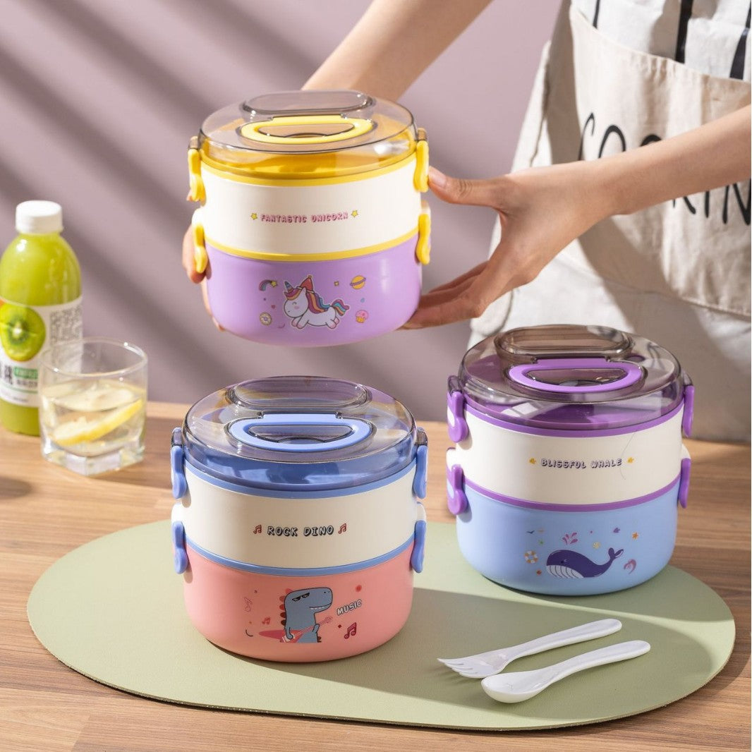 Fun-Themed Multi-Layered Food Storage Container