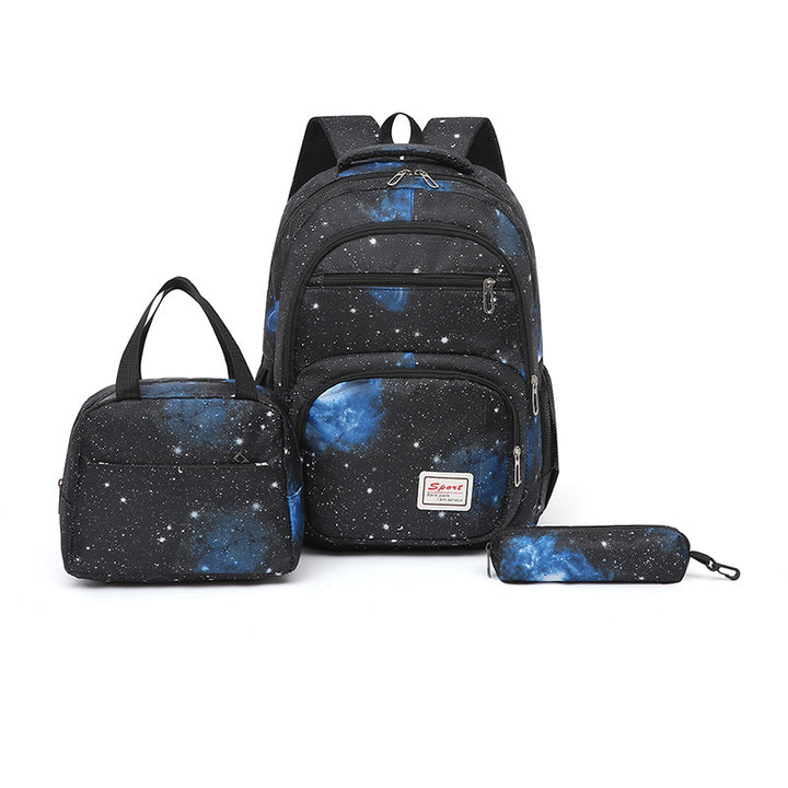 Galaxy pattern school backpack set Kalsten