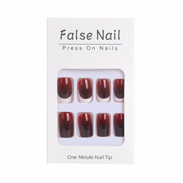 Elegant French Tip Artificial Nails Kalsten