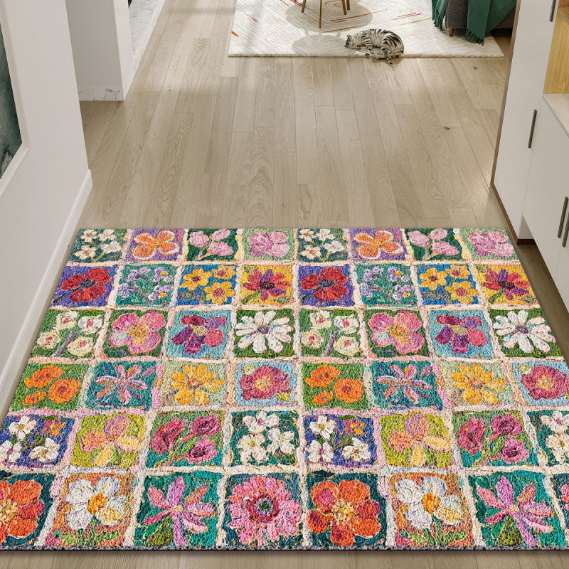 Floral Patchwork Area Rug Kalsten