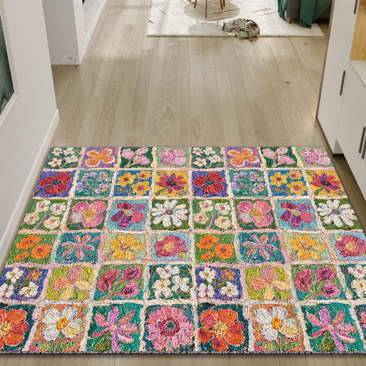 Floral Patchwork Area Rug Kalsten
