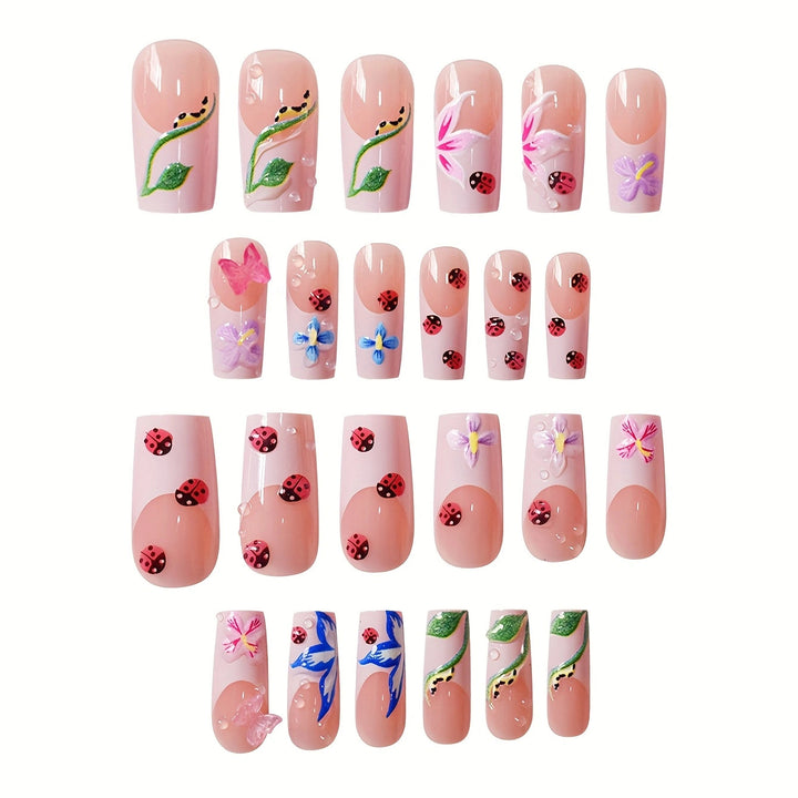 Floral Art Press-On Nails Kalsten