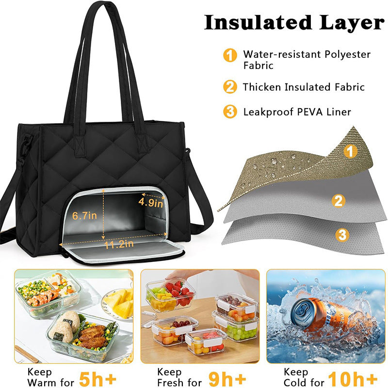 Insulated lunch bag with multiple compartments Kalsten