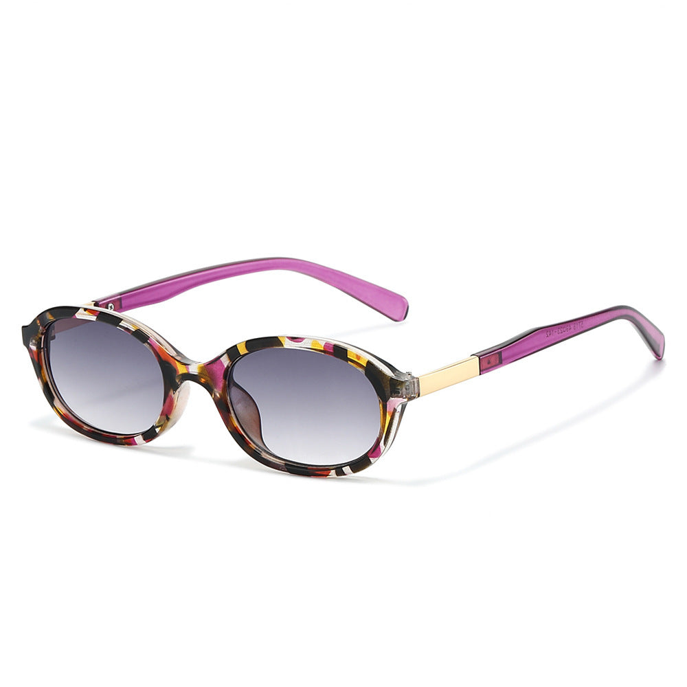 Elegant Vintage Oval Frame Sunglasses Kalsten