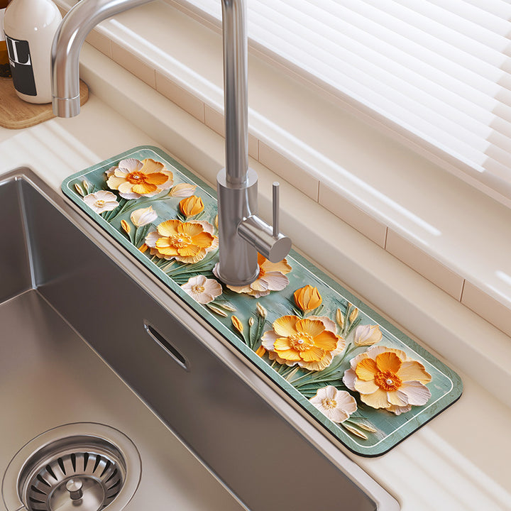 Crocodile-Themed Kitchen Sink Mat Kalsten
