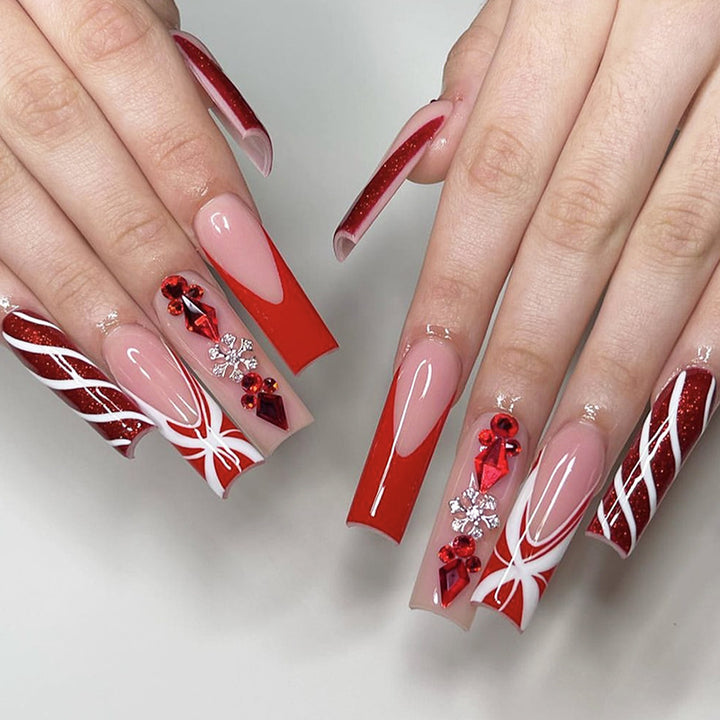 Glamorous Festive Press-On Nail Set Kalsten