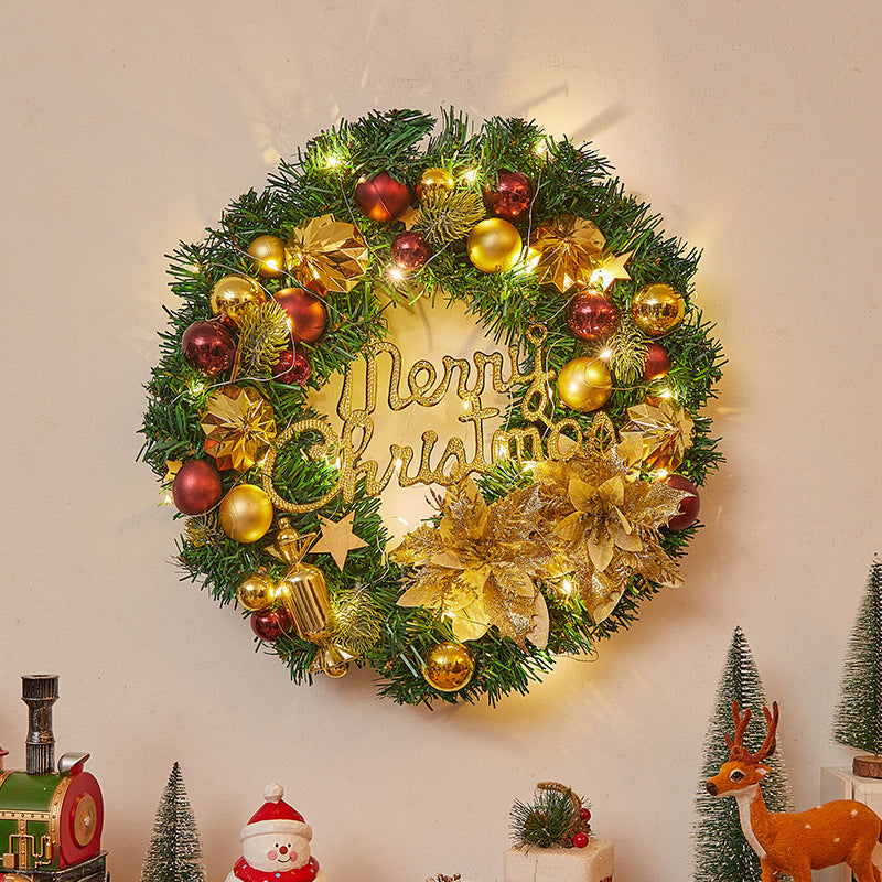 Festive Christmas wreath with lights Kalsten