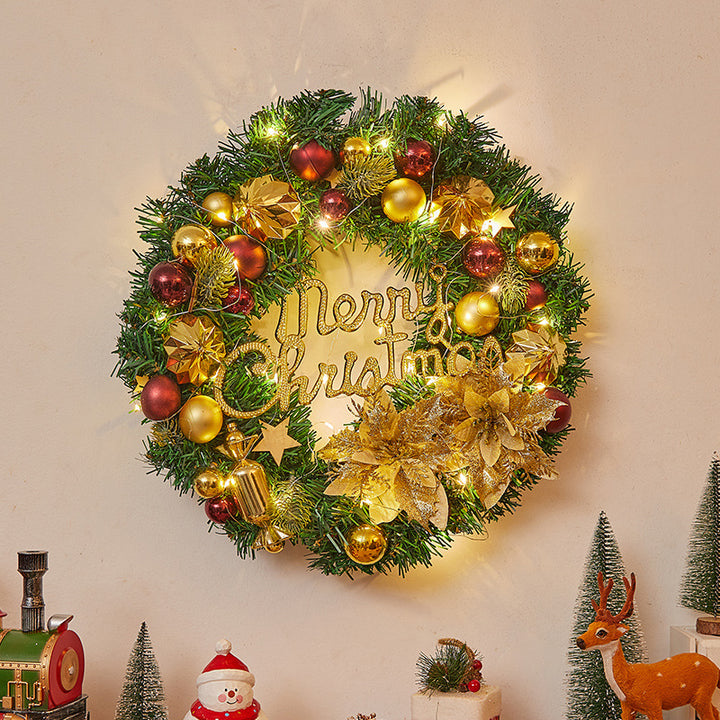 Festive Christmas wreath with lights Kalsten