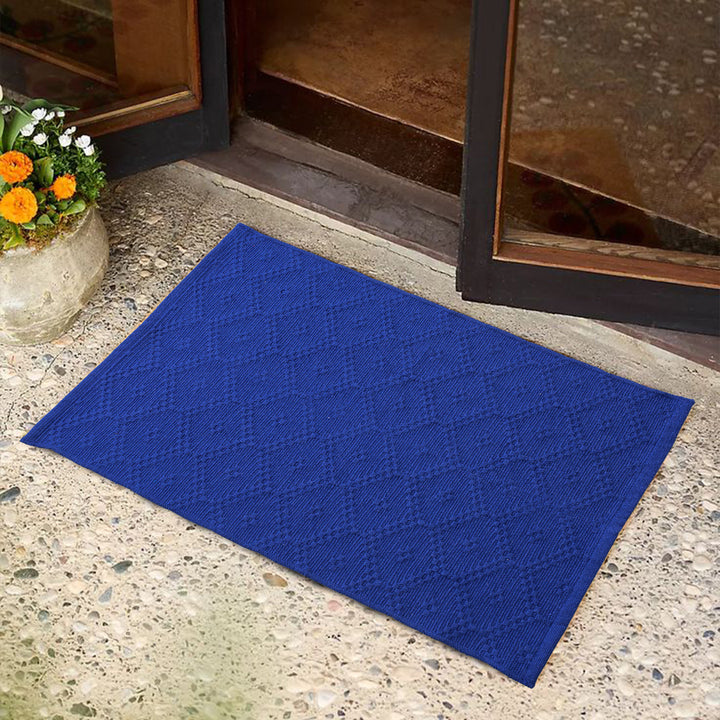 Woven square placemat with embossed diamond pattern Kalsten