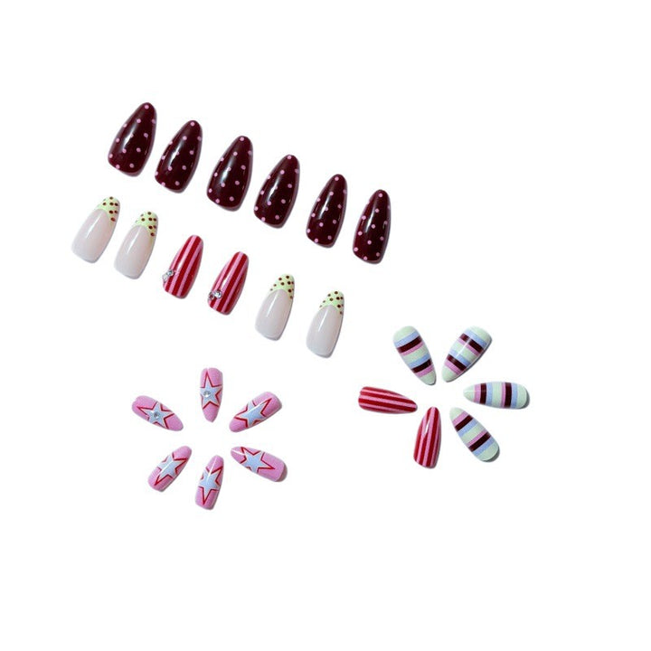 Artful Nail Set with Festive Patterns Kalsten