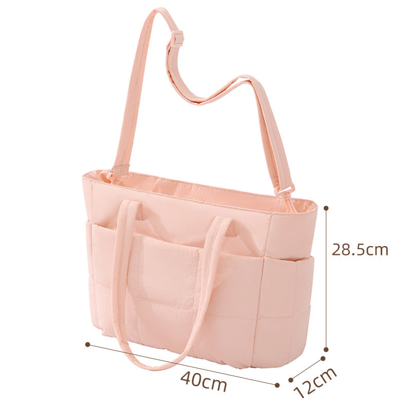 Quilted Multi-Pocket Tote Kalsten