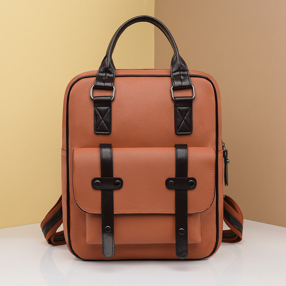 Structured Leather Backpack Kalsten