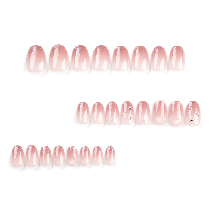 Artistic Nail Extensions with Glitter Accents Kalsten