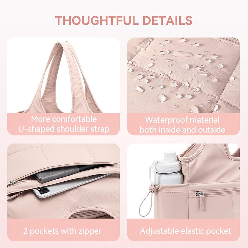 Multifunctional Tote Bag with Removable Cosmetic Bag Kalsten