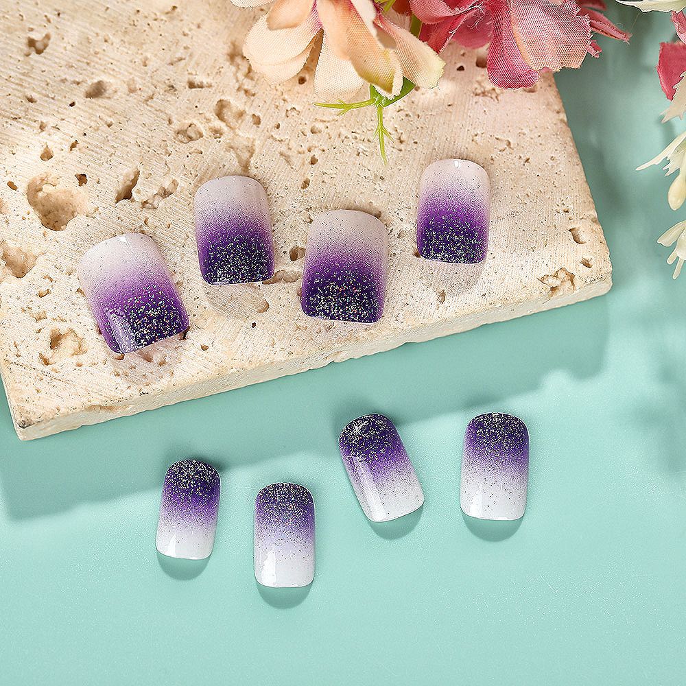 Ombre Glitter Nail Tips Kalsten
