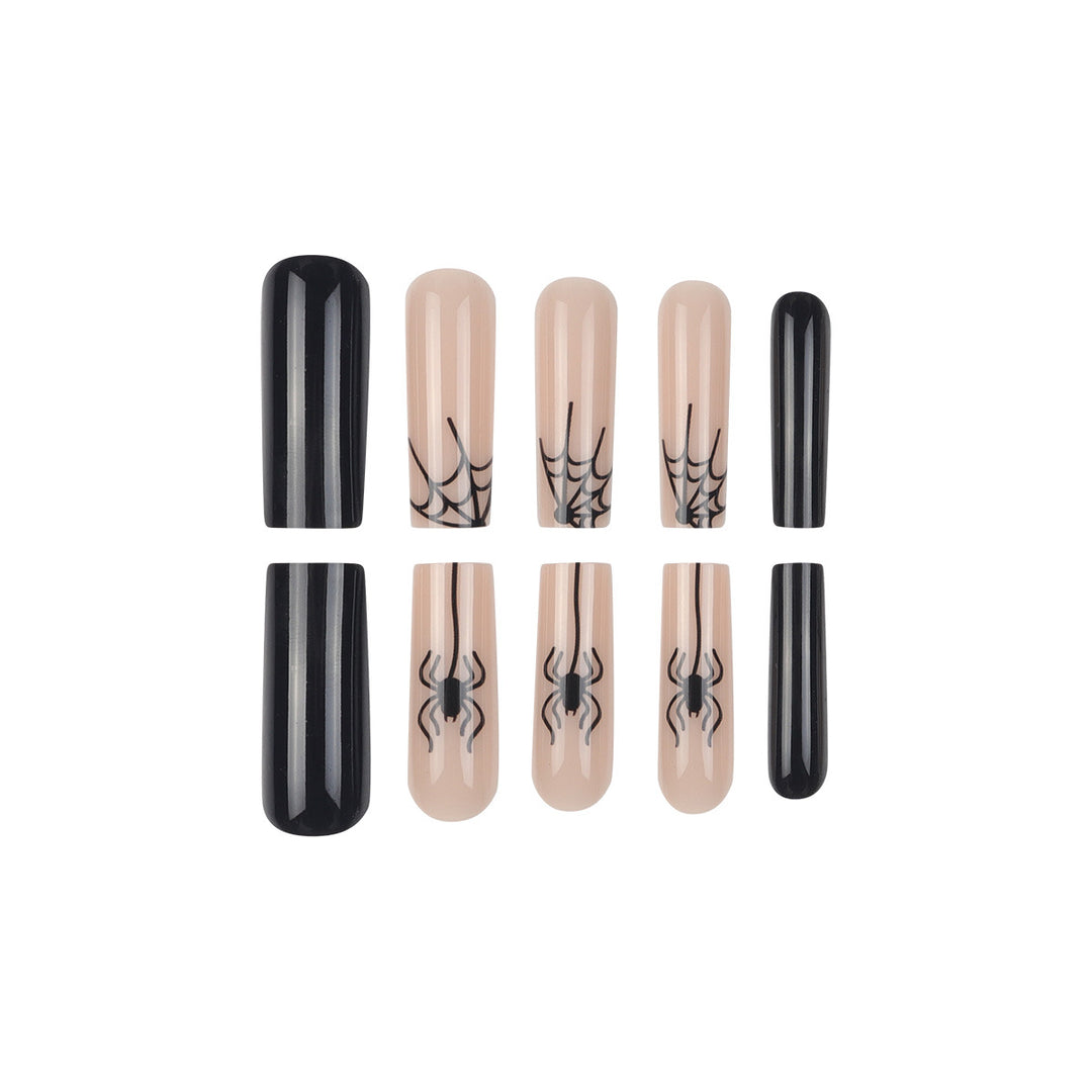 Artistic Spider-Themed Press-On Nails Kalsten