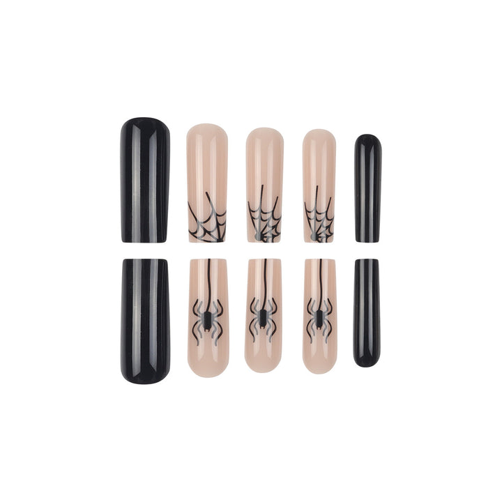 Artistic Spider-Themed Press-On Nails Kalsten