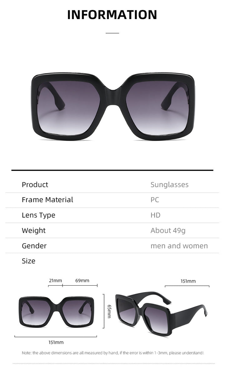 Women modern square sunglasses with mirror lenses Kalsten