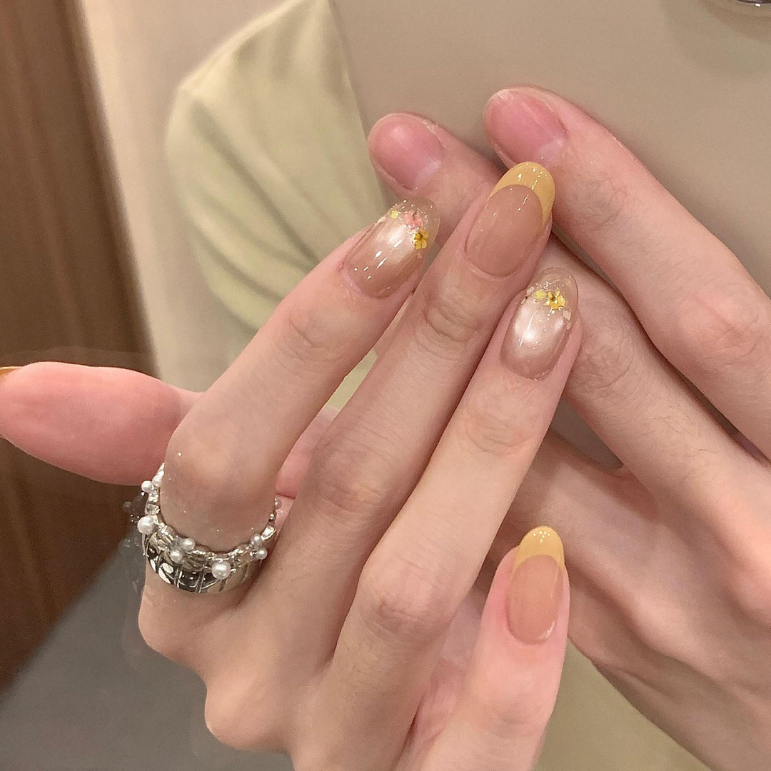Artificial nails with elegant flower design Kalsten