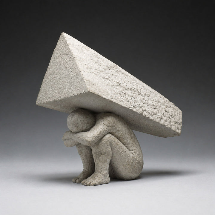 Abstract Human Strength Sculpture