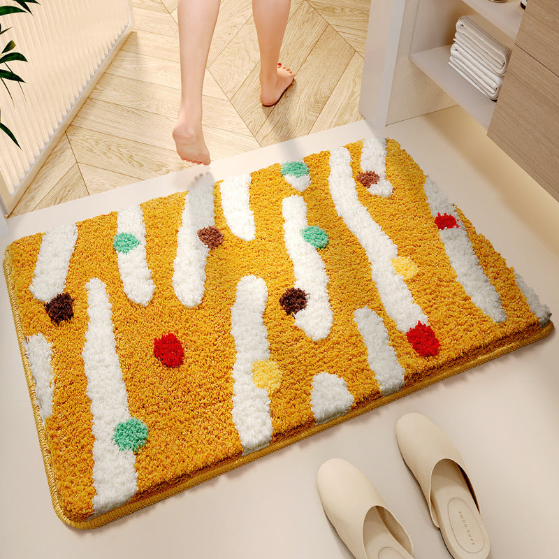 Decorative Plush Bath Mat Kalsten