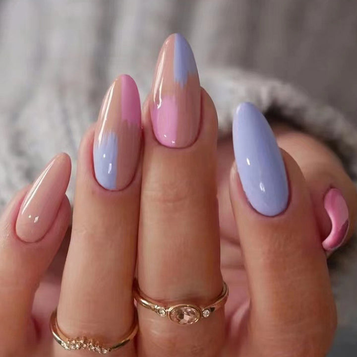 Artistic Heart-Accent Press-On Nail Set Kalsten