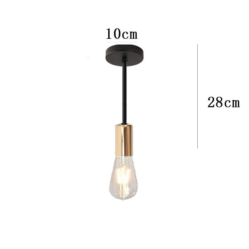 Minimalist Gold Accent Pendant Light