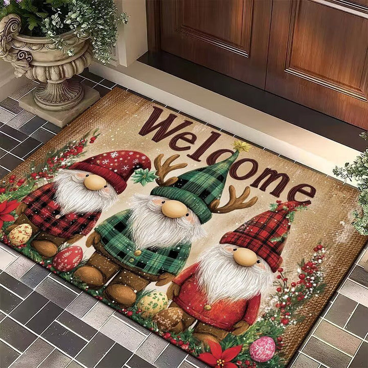 Floral Themed Welcome Mat Kalsten