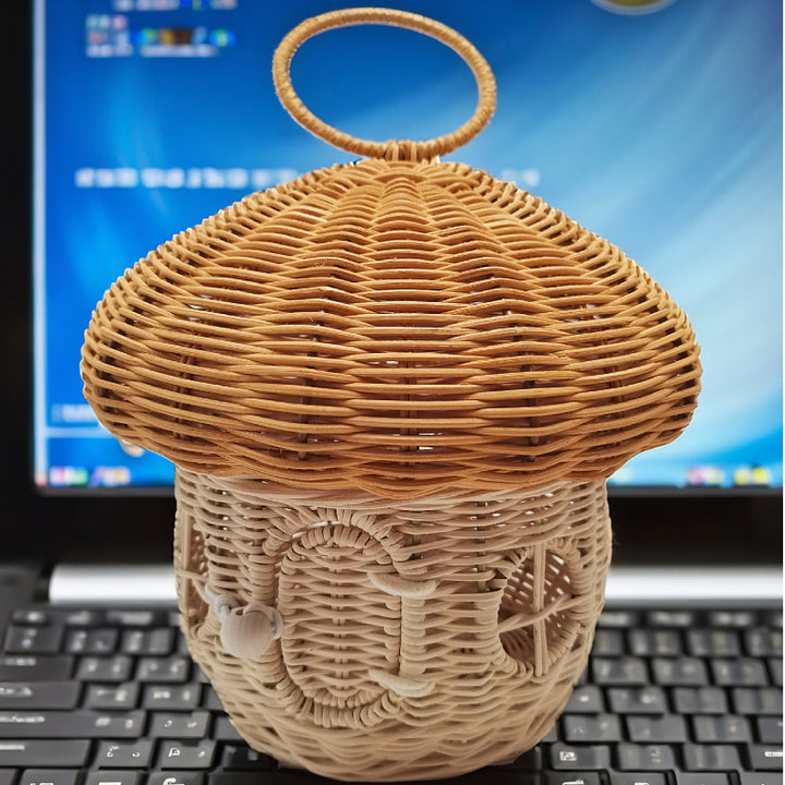 Playful storage basket with mushroom hat design Kalsten