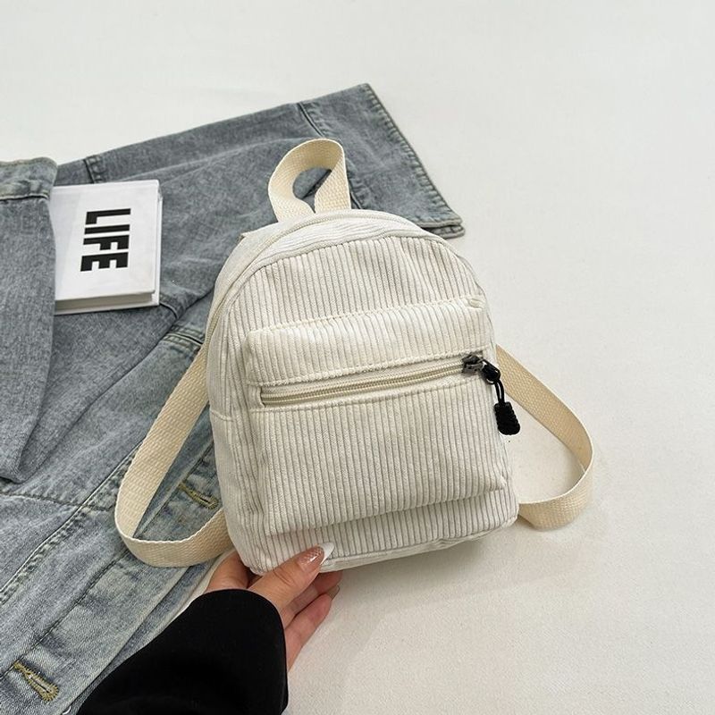 Compact Corduroy Mini Backpack Kalsten
