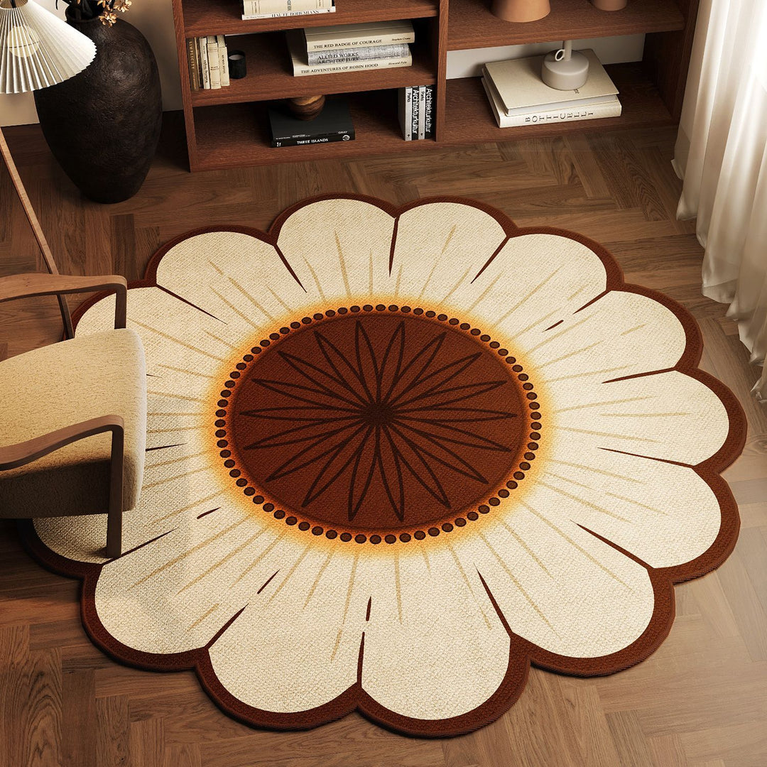 Round Handcrafted Area Rug