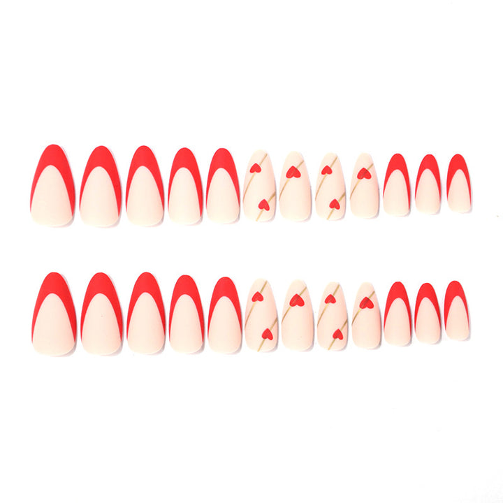 Artistic Heart-Embellished Nail Art Kalsten