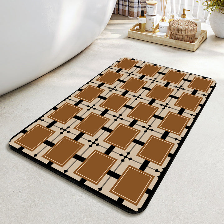 Geometric Pattern Bath Mat Kalsten