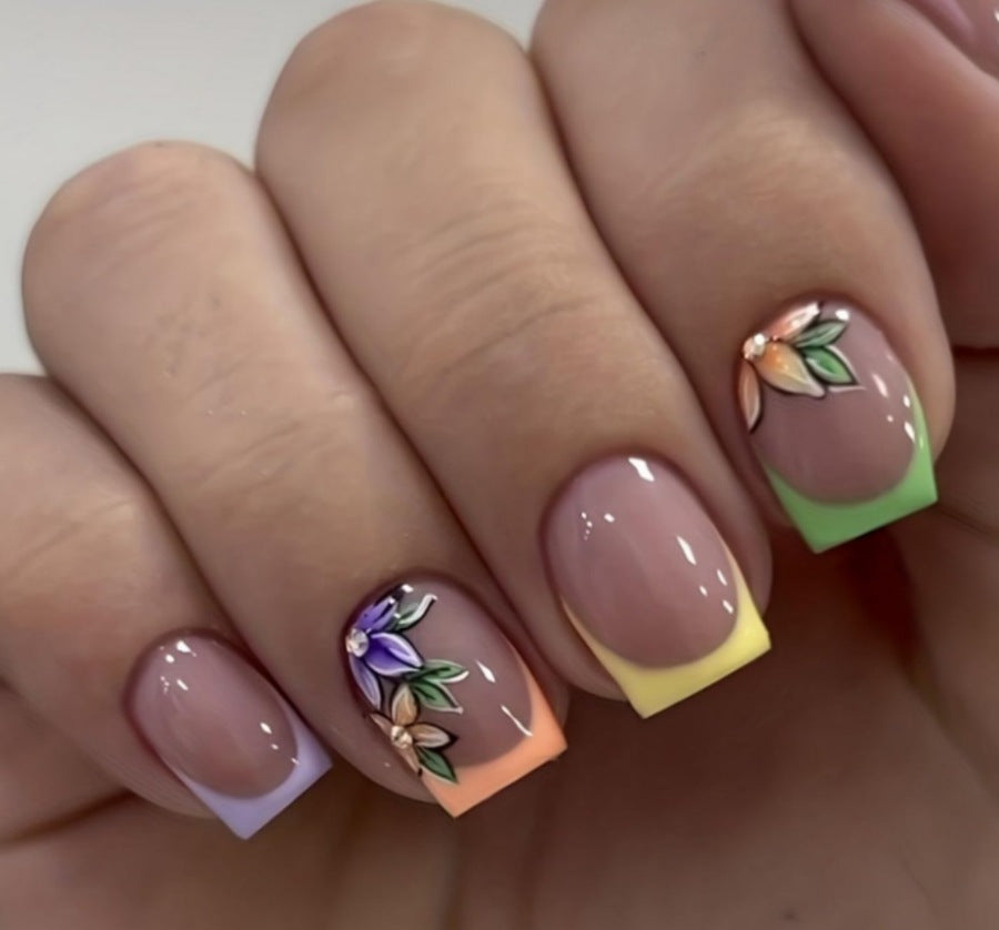 Floral Gradient Nail Art Kit Kalsten