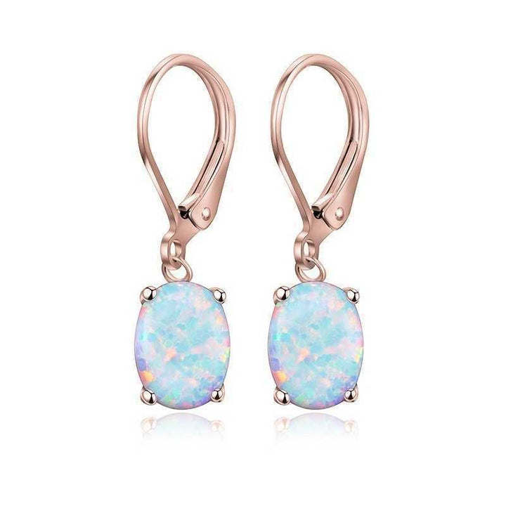 Opal-Embellished Dangle Earrings Kalsten