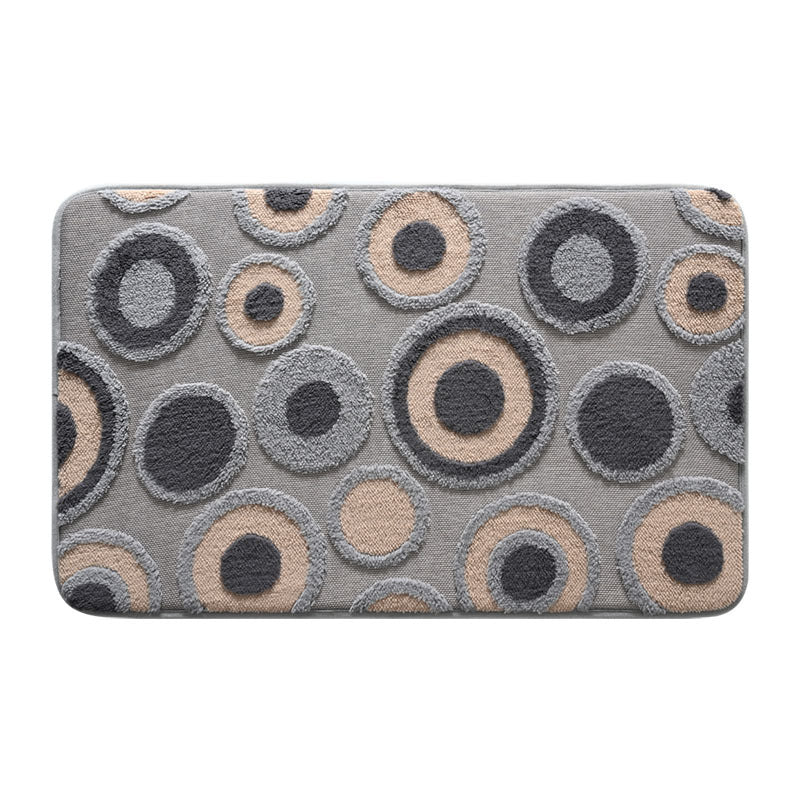 Decorative Circular Pattern Bath Mat Kalsten