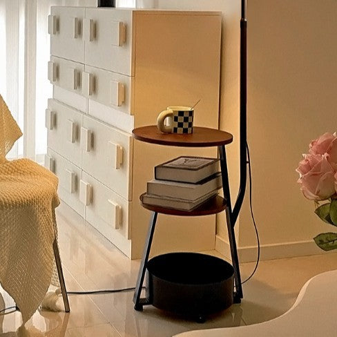 Elegant Floor Lamp with Pleated Shade