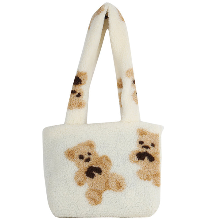 Plush Leopard Print Handbag