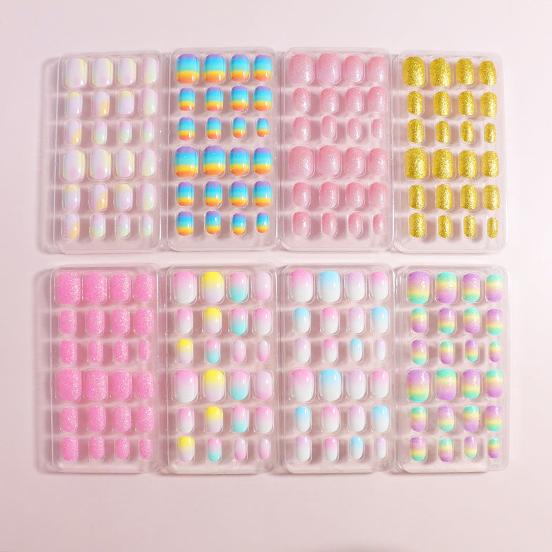 Rainbow Gradient Press-On Nail Tips Kalsten