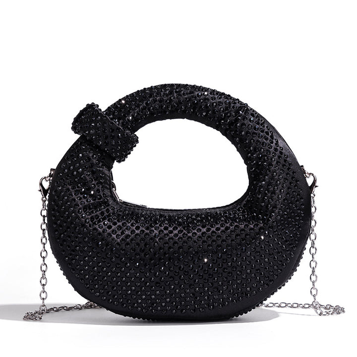 Chic Rhinestone-Embellished Handbag Kalsten