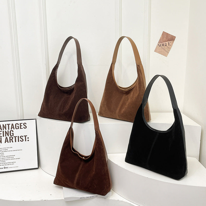 Suede Casual Hobo Bag Kalsten