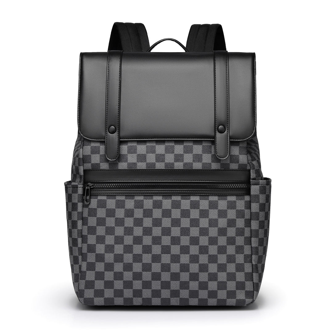 Modern Checkered Pattern Backpack Kalsten