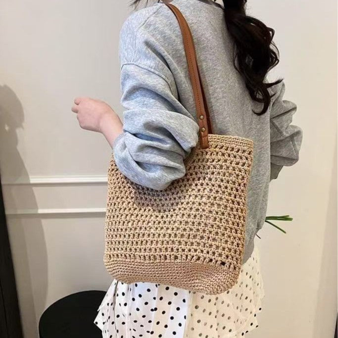Net bag with durable leather handles Kalsten