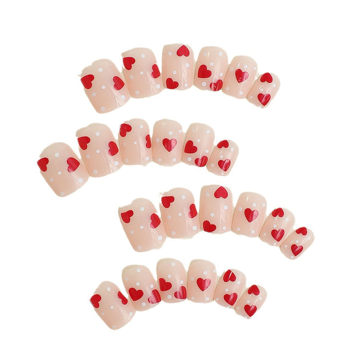 Artistic Heart Embellished Press-On Nails kalsten