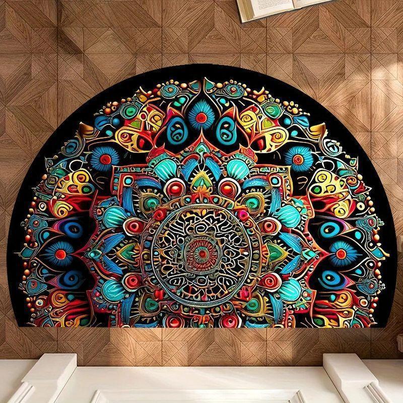 Circular Decorative Natural Stone Mat