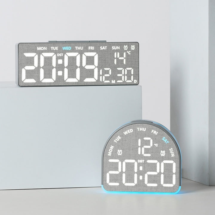 Digital alarm clock with temperature sensor and date display Kalsten